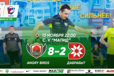 Angry Birds — Дабрабыт-8:2